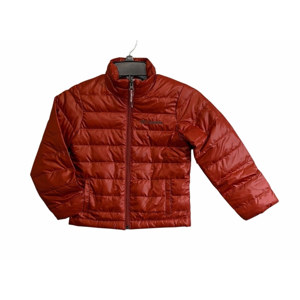 Columbia Kid's Airspace Duck Down Puffer Jacket XXS (4-5) Burnt Orange NWT